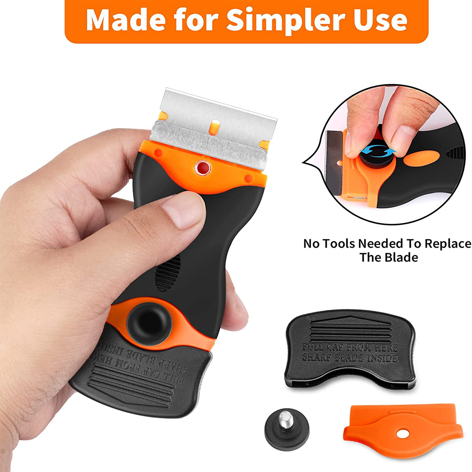 Mini Razor Blade Scraper Removal Sticker Glue Plastic Double Edged Hand Tools - Fresh Stock Dated February 2026