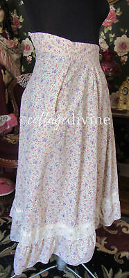 Wildflower Meadow Calico Gunne Sax Gunnies Vtg 1970s Prairie Skirt, Size 9 - Fresh Stock Dated February 2026
