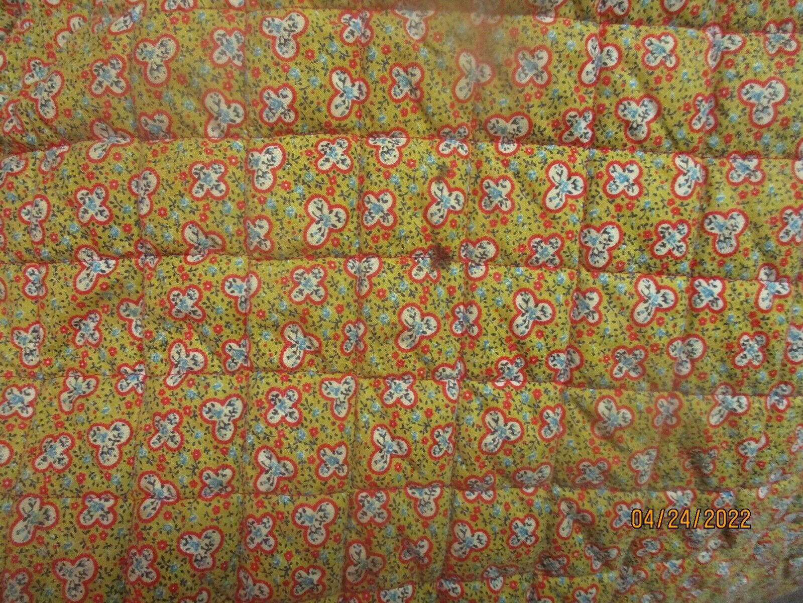 1950s Full Cotton Quilted Circle Skirt VTG - Fresh Stock Dated March 2026