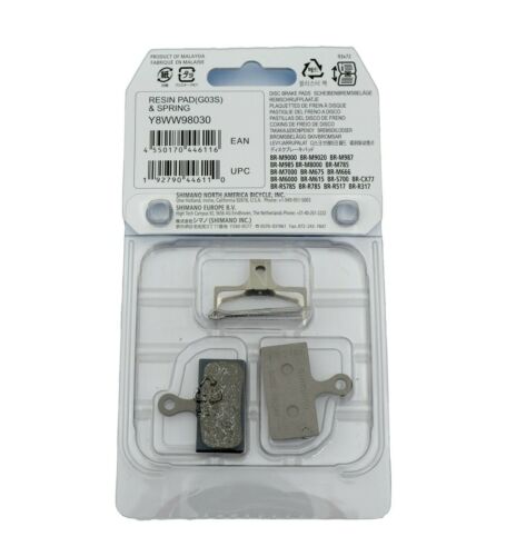 Shimano G03S Resin Brake Pad Upgraded from G02S for BR-M9020/M8100/M7100/R785 - Fresh Stock Dated February 2026