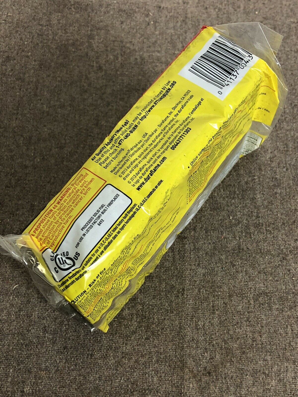 1 PACK of DURAFLAME QUICK START FIRELIGHTERS 24 OZ. (4 LOGS PER PACK) - Fresh Stock Dated February 2026