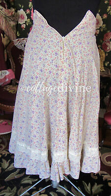 Wildflower Meadow Calico Gunne Sax Gunnies Vtg 1970s Prairie Skirt, Size 9 - Fresh Stock Dated February 2026