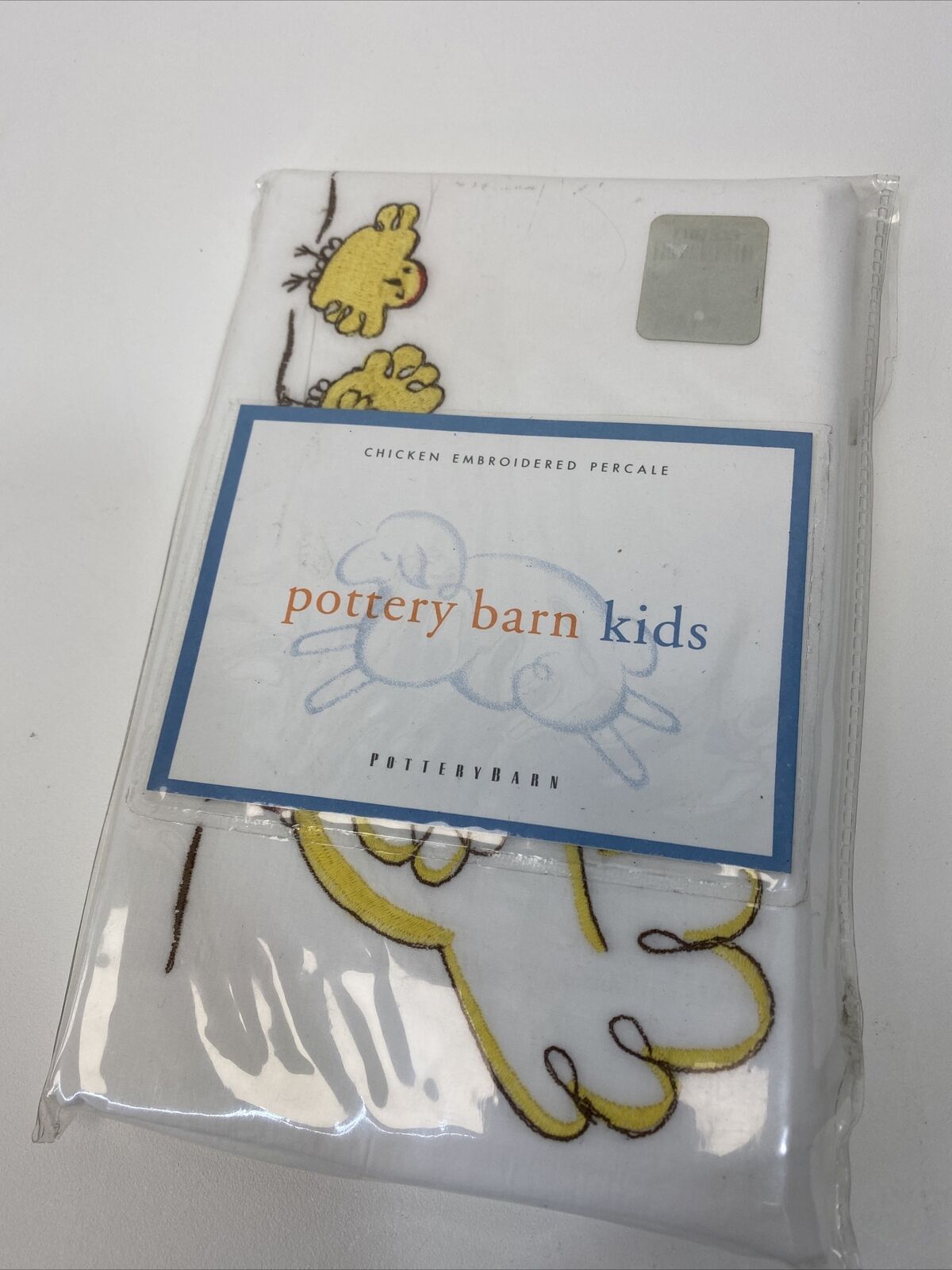 Pottery barn kids chicken embroidered percale chicken sham cotton standard - Fresh Stock Dated February 2026