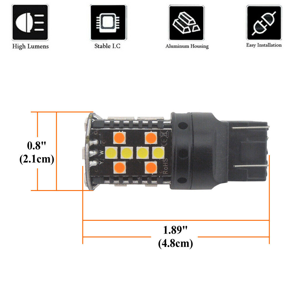 No Resistor Switchback LED for Honda ST1300 2003-12 Turn Signal w/ Daytime Light - Fresh Stock Dated February 2026