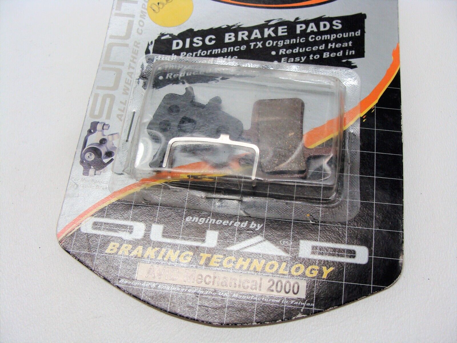 ~ 2 New Sets SUNLITE QUAD All Weather AVID Juicy 5, 7 BB7 Disc Brake Pads ~ - Fresh Stock Dated February 2026