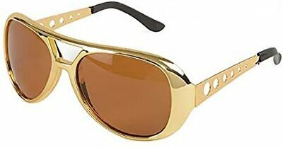 Big Mo's Toys Rockstar 50’s, 60’s Style Aviator Shades, Gold Celebrity Sunglasse - Fresh Stock Dated February 2026