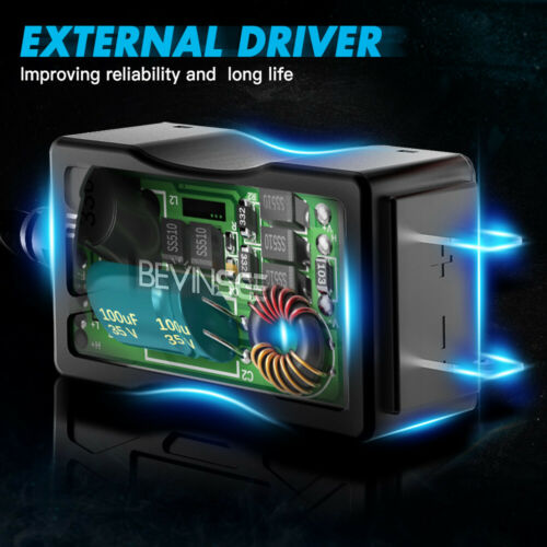 60W H7 For Yamaha YZF R6 2003-2015 R1 07-14 High Low Beam LED Headlight 2x Bulbs - Fresh Stock Dated February 2026