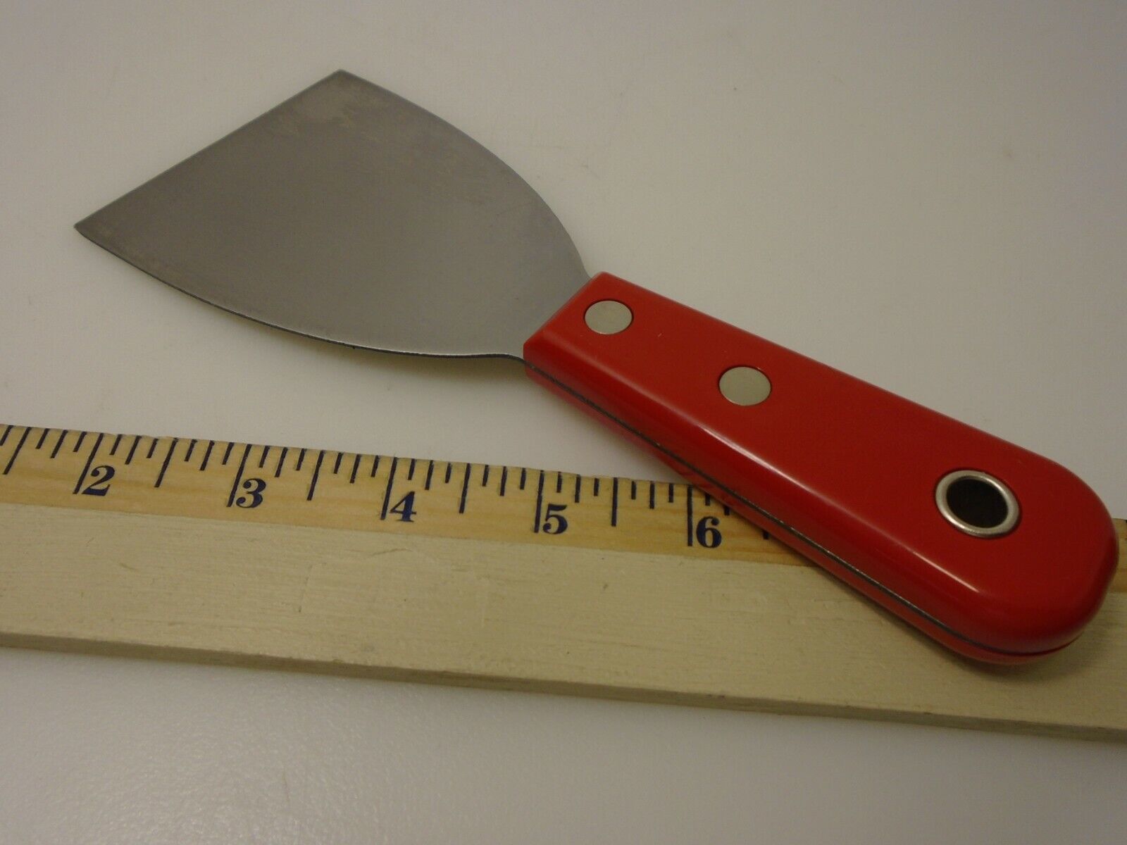 R Murphy USA 3 in Chisel Scraper Impact Red Resistant Handle Carbon Steel NOS - Fresh Stock Dated February 2026