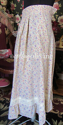 Wildflower Meadow Calico Gunne Sax Gunnies Vtg 1970s Prairie Skirt, Size 9 - Fresh Stock Dated February 2026
