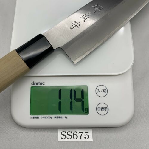 <Unused> Japanese Chef's Kitchen Knife 堺貞守 Santoku165/305 From Japan SS675 - Fresh Stock Dated December 2025