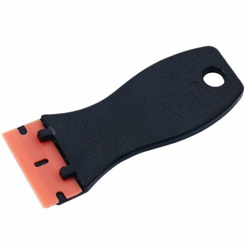 2Pc Razor Scraper Double Edged Sticker Removal Kit 100Pcs Plastic Razor Blades - Fresh Stock Dated February 2026