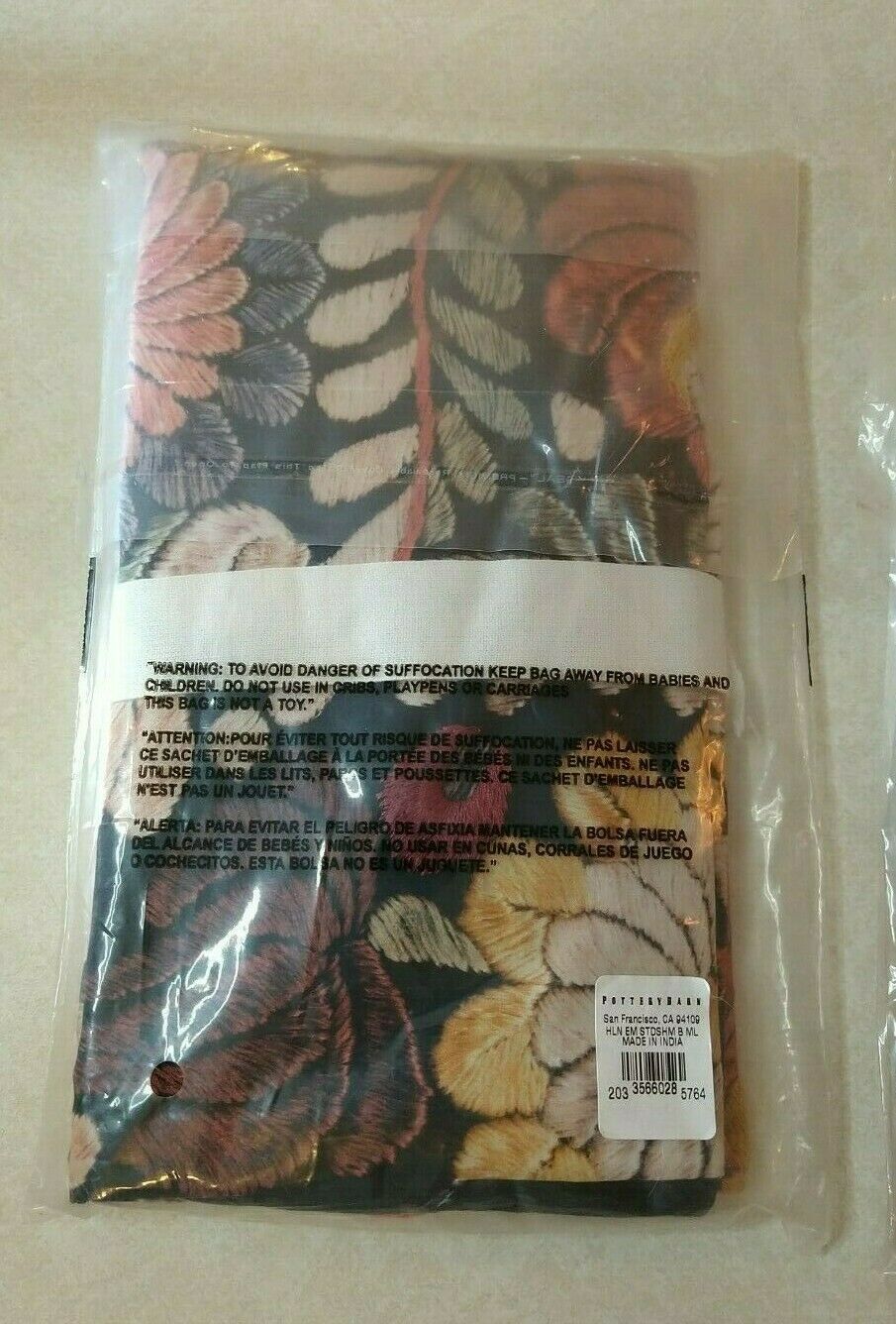 Pottery Barn Helena Embroidered Floral Percale one standard sham New set of 2 - Fresh Stock Dated December 2025