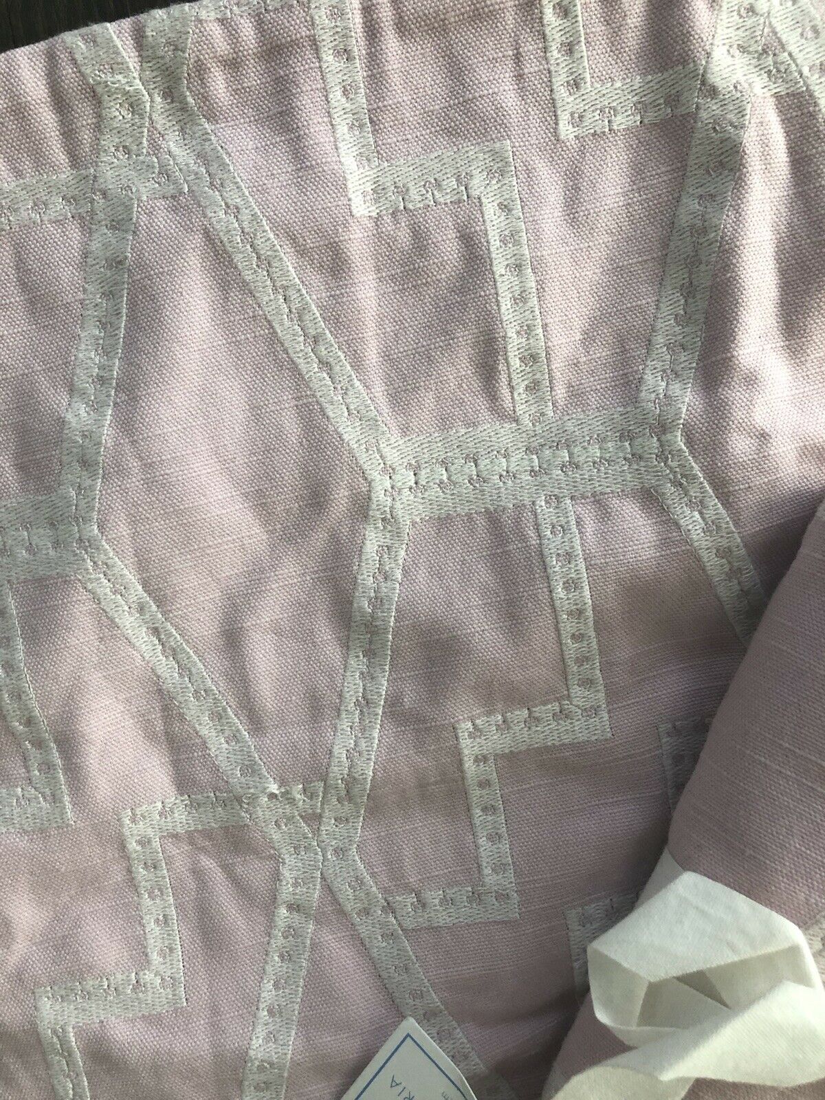 2 (1pr) Pottery Barn Kids Euro Shams Pink Embroidered NWT - Fresh Stock Dated January 2026