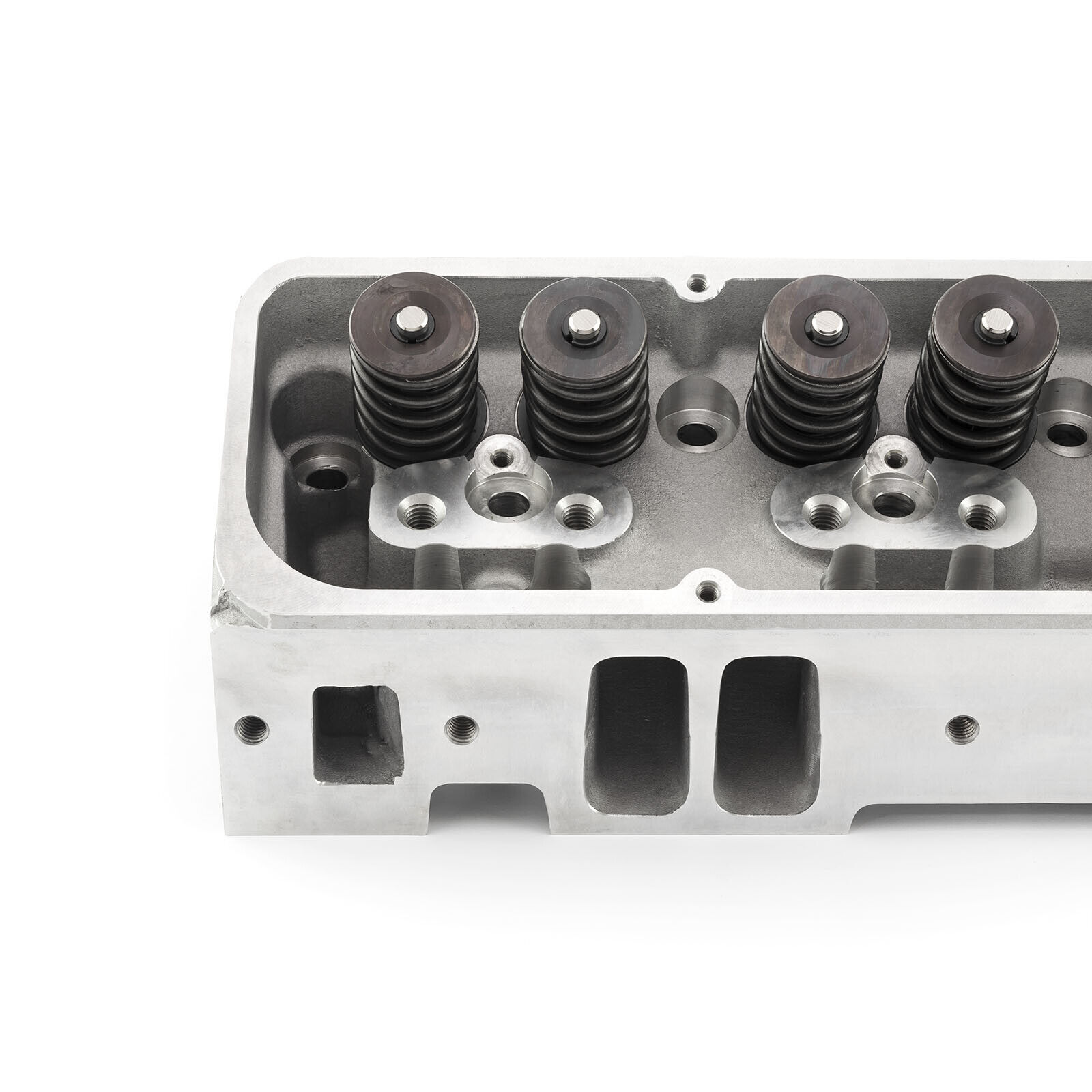 Complete Assembled SBC Chevy 350 195cc 64cc Aluminum Cylinder Head Straight - Fresh Stock Dated February 2026