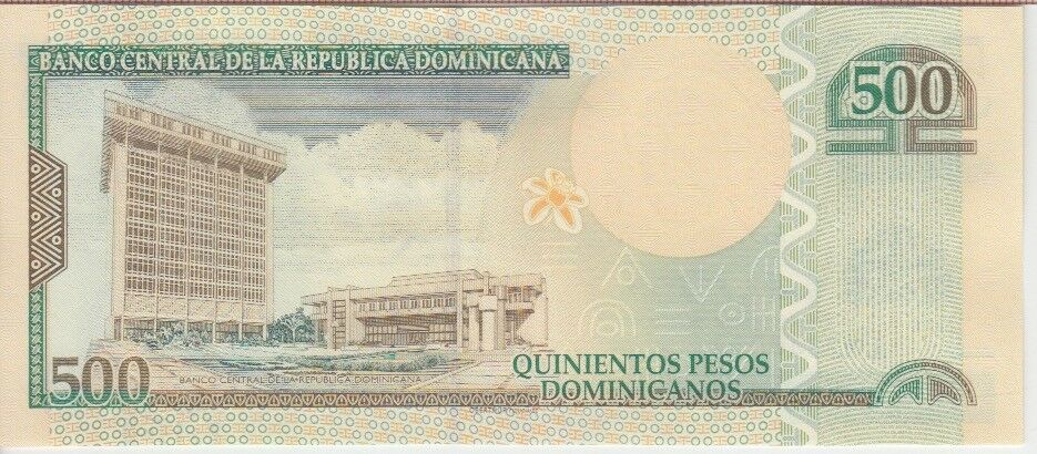 Dominican Republic Banknote P. 186 500 Pesos 2012 Prefix LM , UNC WE COMBINE - Fresh Stock Dated December 2025
