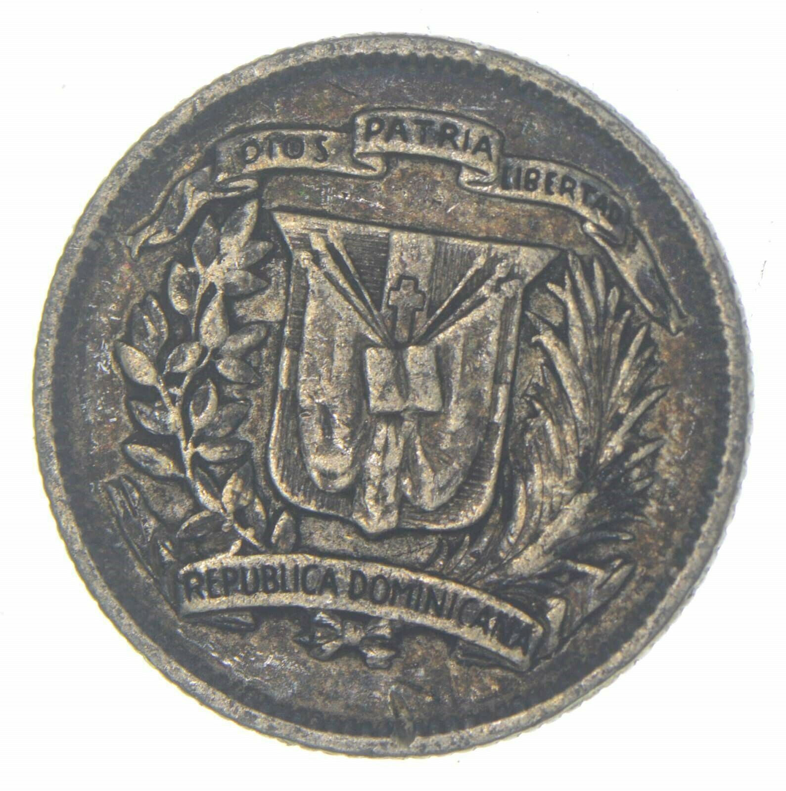Roughly Size of Dime 1937 Dominican Republic 10 Centavos World Silver Coin *298 - Fresh Stock Dated February 2026