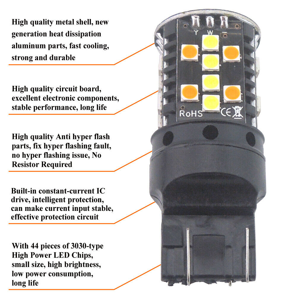 No Resistor Switchback LED for Honda ST1300 2003-12 Turn Signal w/ Daytime Light - Fresh Stock Dated February 2026