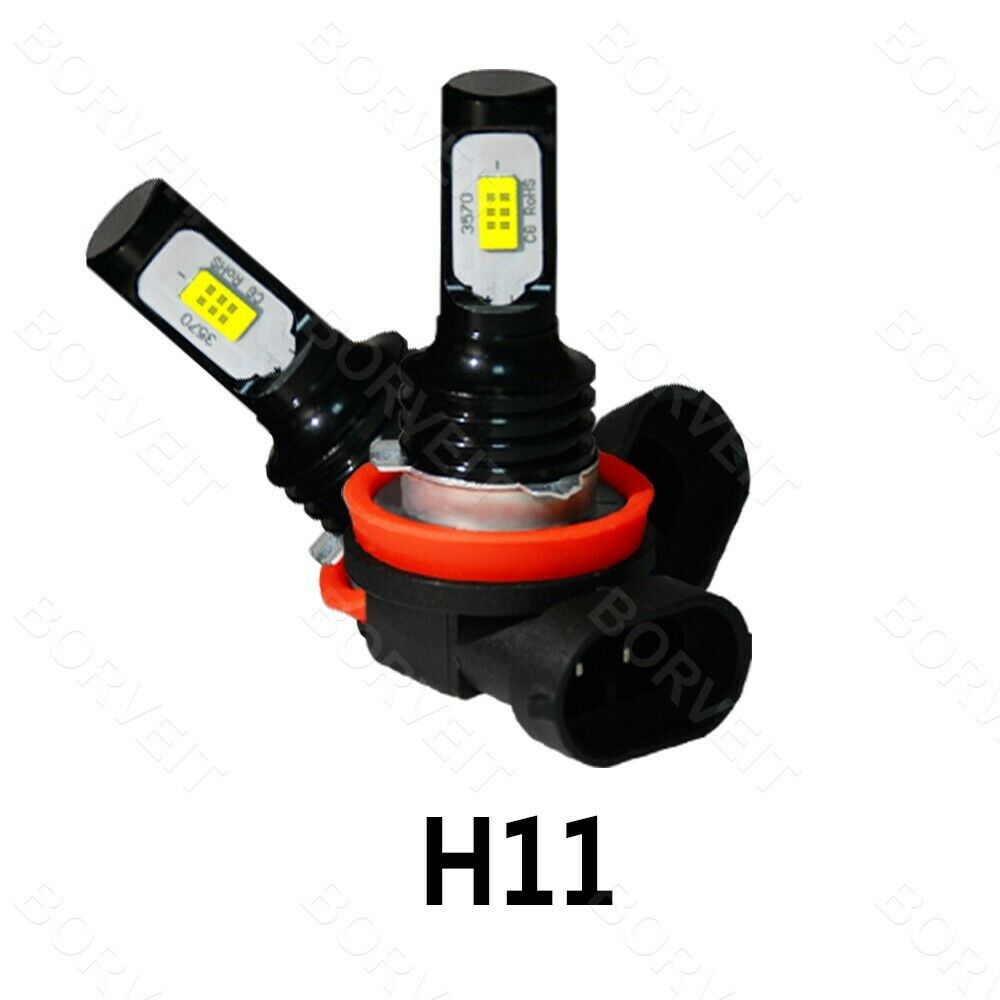 2x 100W White LED Bulbs Headlight High Low Beam Kit For Ktm Rc390 2015-2019 - Fresh Stock Dated February 2026