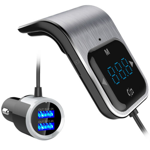 LCD mp3 Dual USB car Charger Lighter Bluetooth player FM TRANSMITTER Cigarette-O - Fresh Stock Dated December 2025