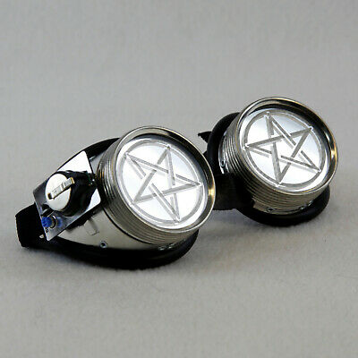 PAWSTAR LED Goggles - Light Up Pentacle Pentagram Red Star Cyber [RD/PENTA]5416 - Fresh Stock Dated February 2026