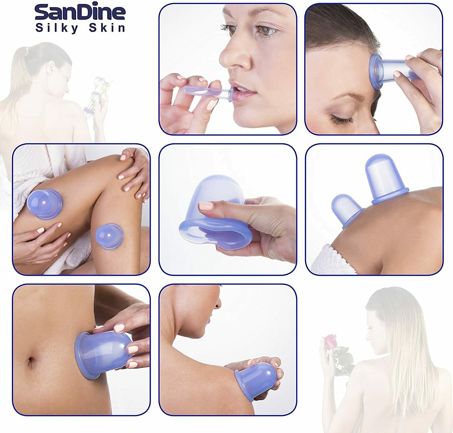 Conjunto De Ventosas Silicona Masaje Facial Corporal Ventosaterapia Cupping - Fresh Stock Dated February 2026
