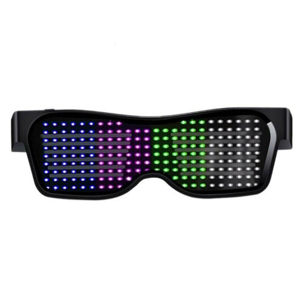 6 Colors Magic Led Eye Glasses Bluetooth App Control DIY Led Glasses - Fresh Stock Dated February 2026