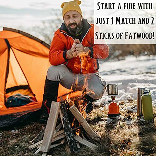 Billy Buckskin Co. 10 lb. Fatwood Fire Starter Sticks | Easy & Safe Fire Starter - Fresh Stock Dated December 2025