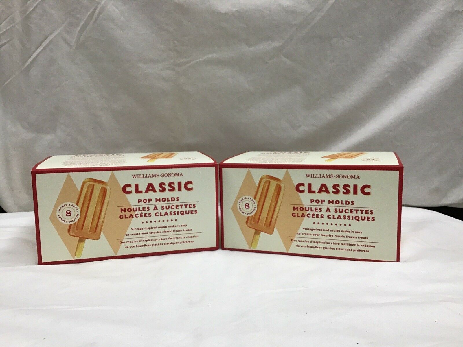 NEW Williams-Sonoma Classic Pop Molds Lot Of 2 Sets - Fresh Stock Dated February 2026