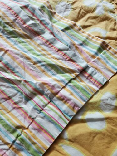 Pottery Barn Teen Yellow Hawaiian White Floral Stripe Standard Pillowcase Pillow - Fresh Stock Dated December 2025