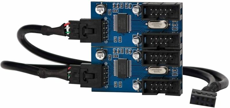 Motherboard Internal USB 2.0 Hub 9 pin Header Male 1 to 4 Female... - Fresh Stock Dated February 2026