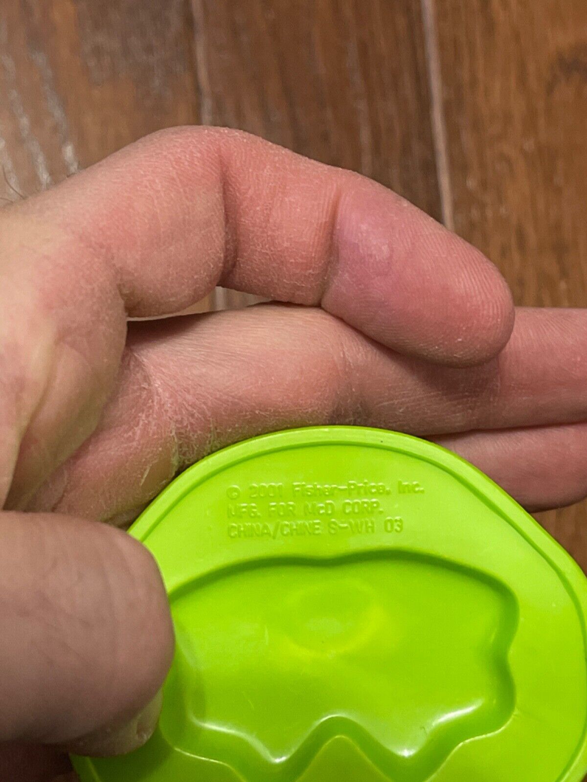 2001 Fisher Price McDonald’s Frog Happy Meal Kids Toy - Fresh Stock Dated February 2026