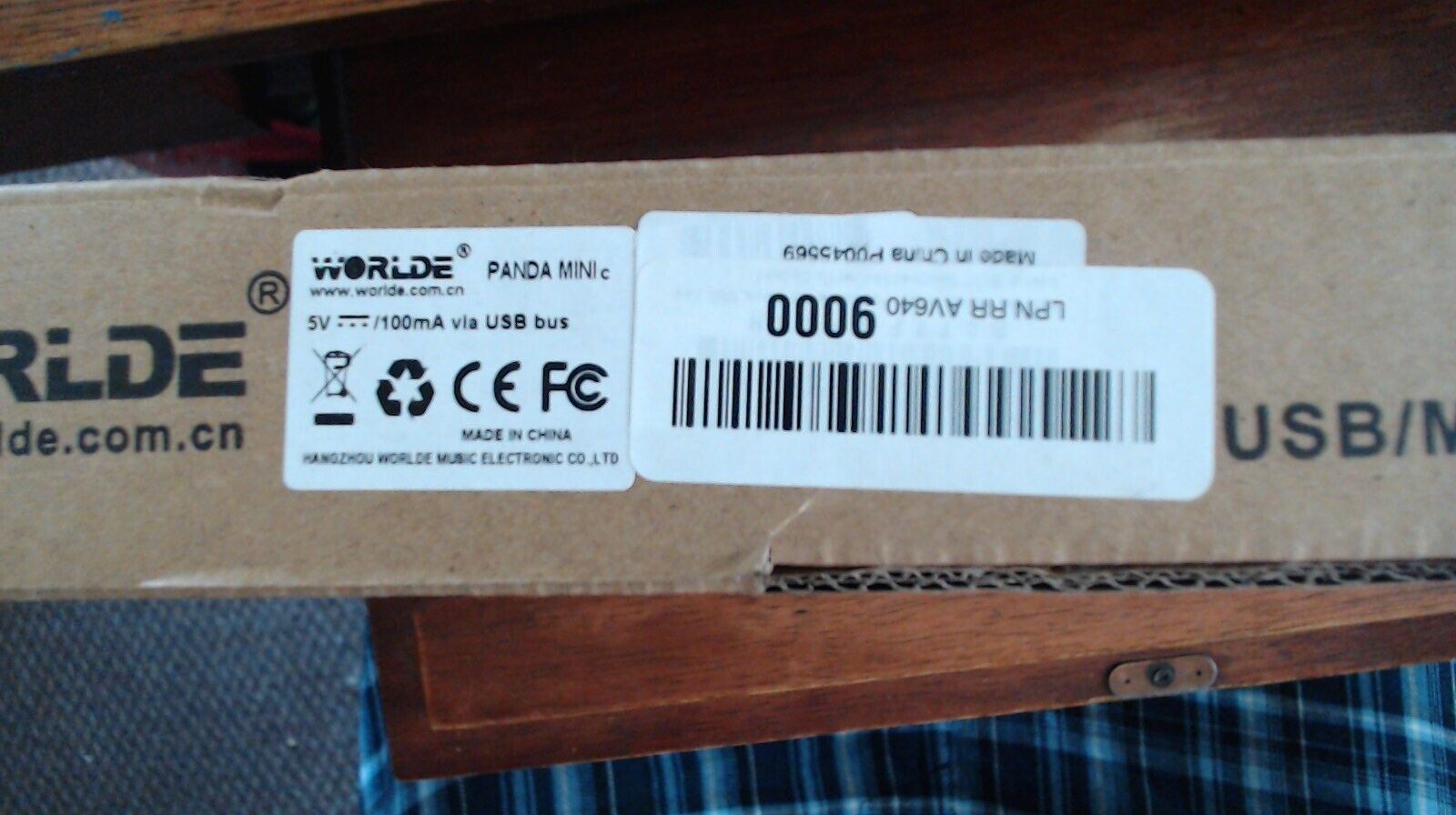 Worlde Panda Mini Black White 100mA 25 Key Portable USB MIDI Controller Keyboard - Fresh Stock Dated February 2026