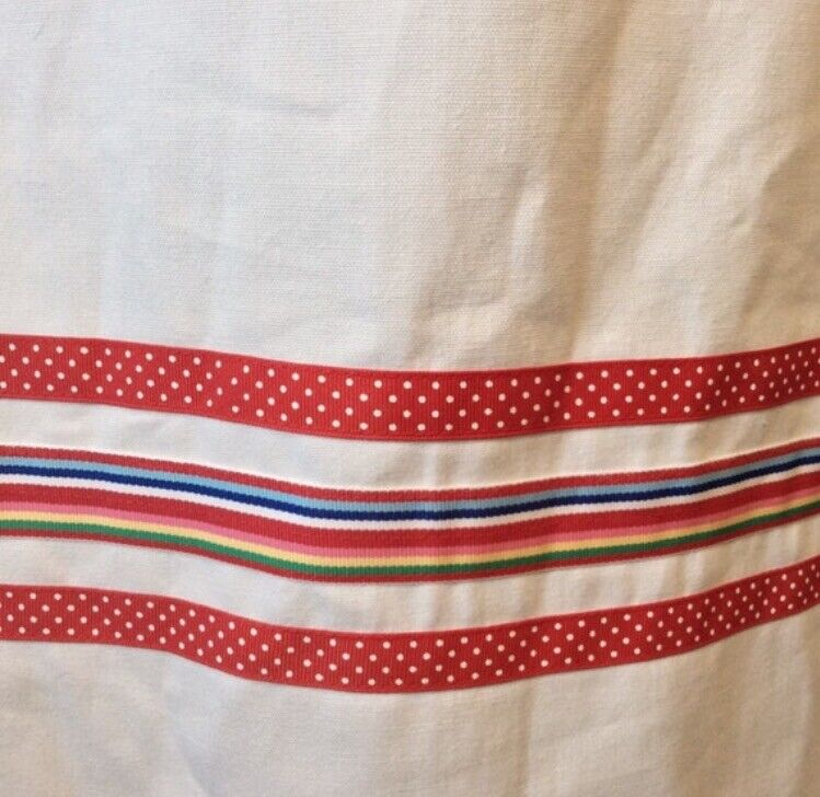 Vintage Women’s Skirt Retro Ribbon Accents Size 7/8 Vintage 1980’s Preppy Red - Fresh Stock Dated March 2026