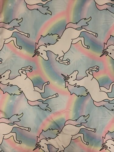 Girls Justice Unicorn Bedding Pillowcase Rainbow Tie Dye 1 Pillowcase One Size - Fresh Stock Dated December 2025