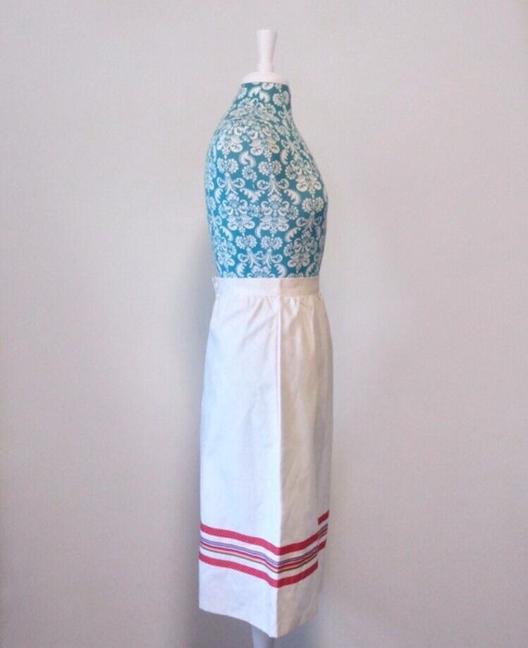 Vintage Women’s Skirt Retro Ribbon Accents Size 7/8 Vintage 1980’s Preppy Red - Fresh Stock Dated March 2026