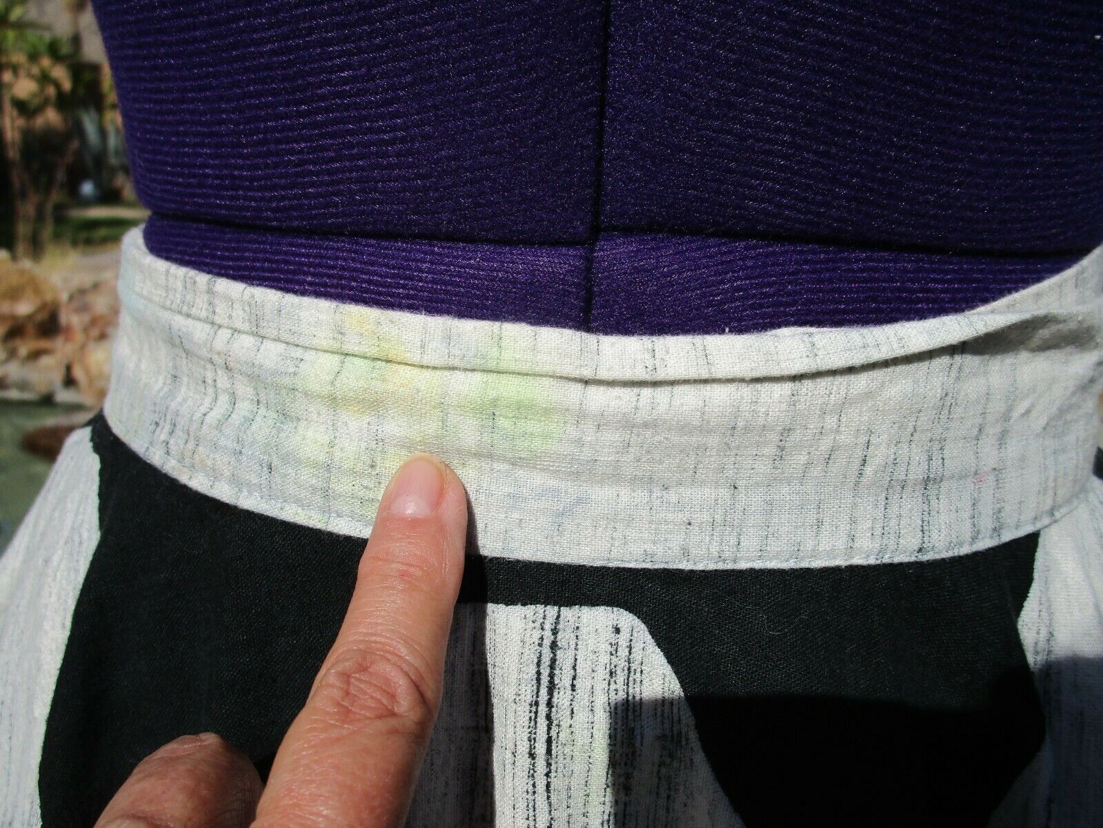 Vintage 1950s Mexican handpainted circle skirt S/M 26-28