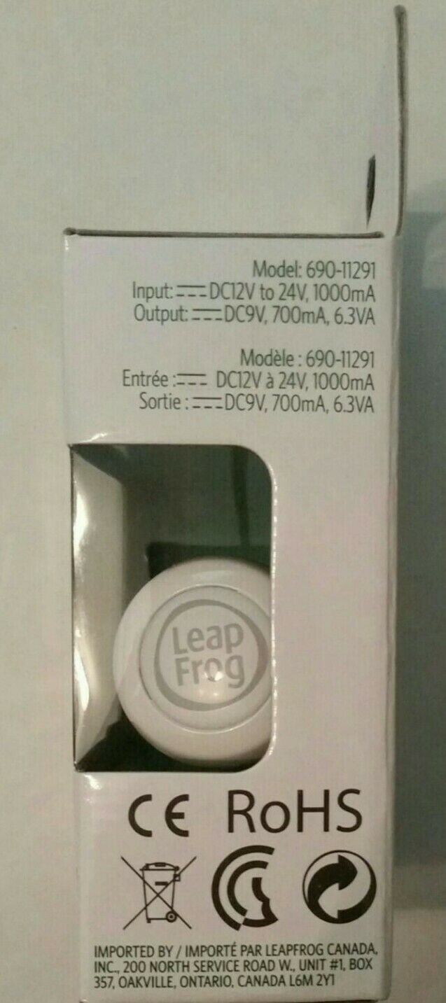 Leap Frog Car Adapter for LeapPad2 - Fresh Stock Dated February 2026