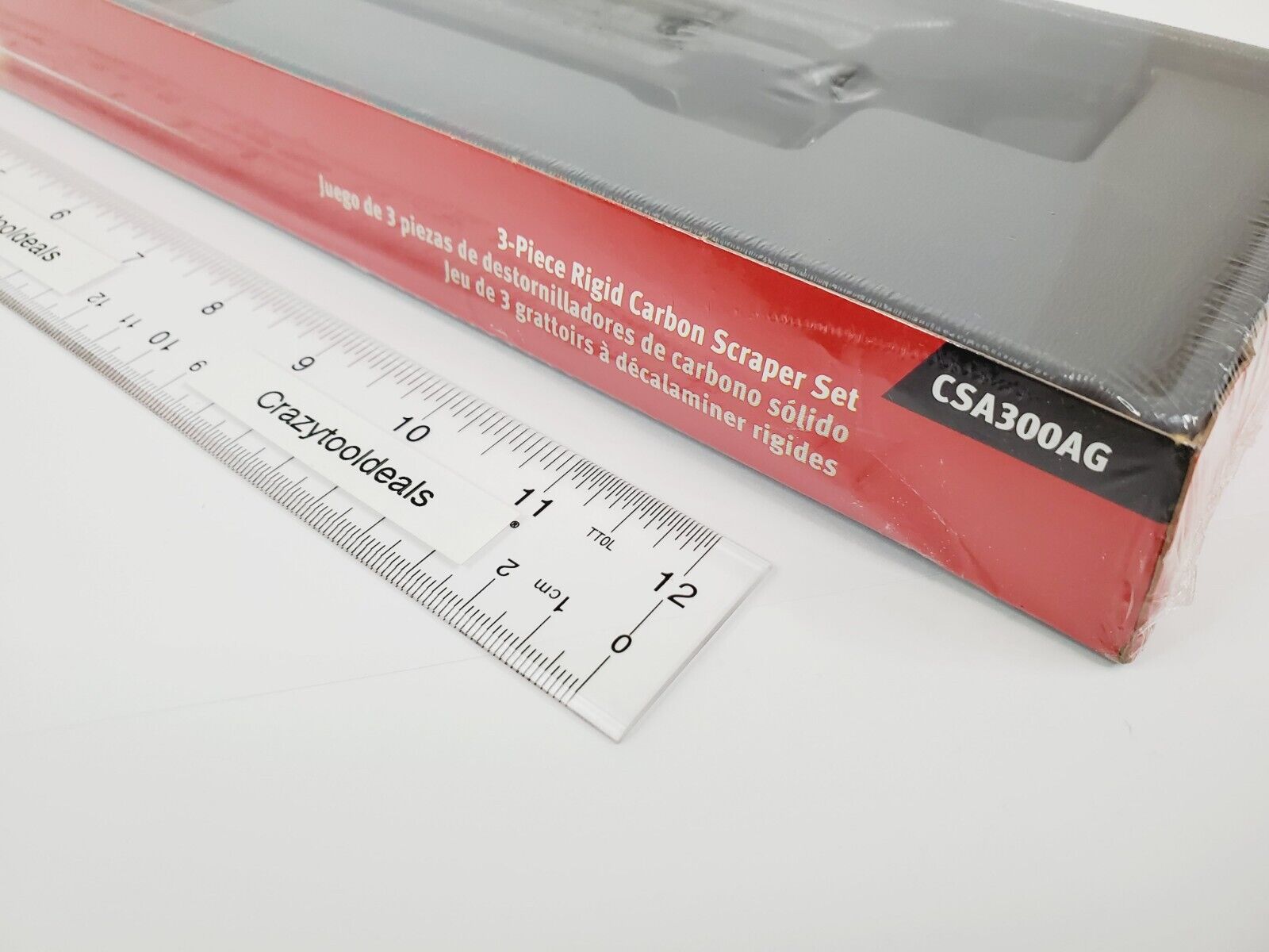 Snap On Tools NEW CSA300AG 3 Piece GREEN Handle Rigid Carbon Scraper Set USA - Fresh Stock Dated February 2026