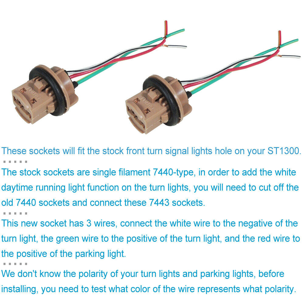 No Resistor Switchback LED for Honda ST1300 2003-12 Turn Signal w/ Daytime Light - Fresh Stock Dated February 2026