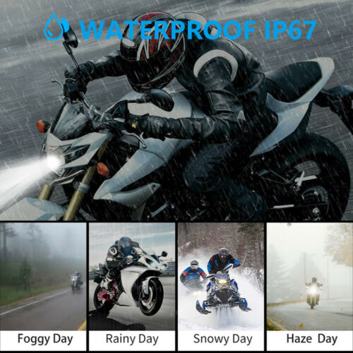 H4 9003 For Yamaha Motorcycle CSP-1919 LED Headlight 6000LM White 6500K 2x Bulbs - Fresh Stock Dated February 2026