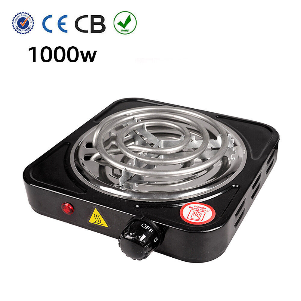 Portable Electric Double / Single Burner Hot Plate Stove Travel Cook Countertop - Fresh Stock Dated February 2026