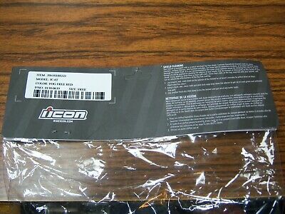 NEW ICON HELMET SHIELD MODEL IC-02 P/N 0130-0639 - Fresh Stock Dated February 2026