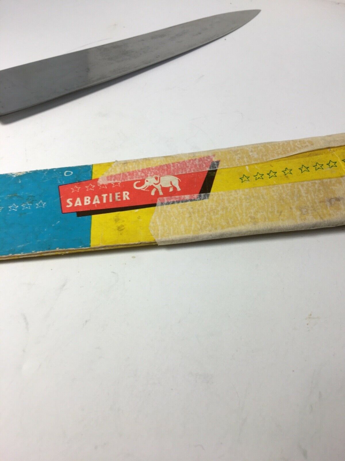 SABATIER  11 inch Chefs Knife VTG Professionally Sharpened/Restored Carbon Steel - Fresh Stock Dated December 2025