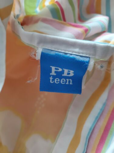 Pottery Barn Teen Yellow Hawaiian White Floral Stripe Standard Pillowcase Pillow - Fresh Stock Dated December 2025