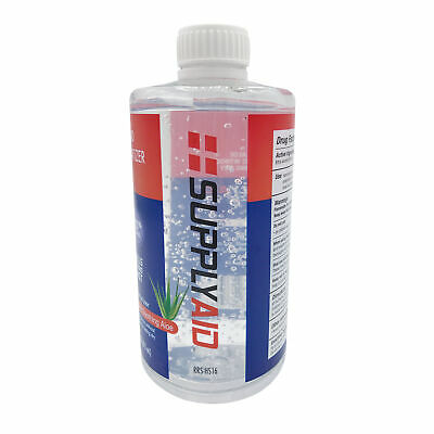 SUPPLYAID 80% Alcohol Hand Sanitizer Gel with Aloe | FDA # 74035-1051-5 | 16-Oz - Fresh Stock Dated February 2026