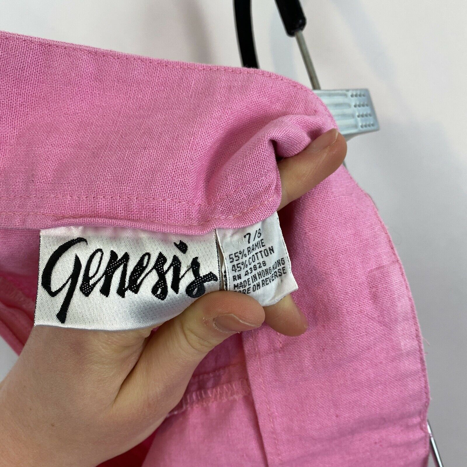 Vintage Genesis Bubblegum Pink Pencil Skirt Size S Waist 26