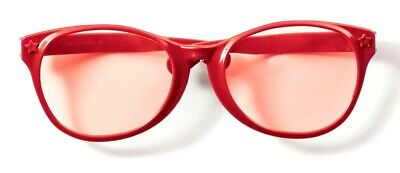 JUMBO RED EYE FRAME GLASSES BIG Lenses Clown Nerd Funny Giant Joke Sunglasses - Fresh Stock Dated February 2026