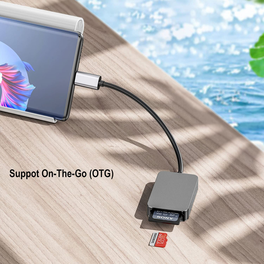 UHS-II High Speed Card Reader, USB C SD 4.0 Memory for Grey - Fresh Stock Dated February 2026