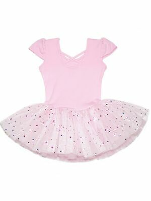 Wenchoice Girls Pink Rhinestone Flower Star Accented Ballet Dress 9M-8 - Fresh Stock Dated December 2025