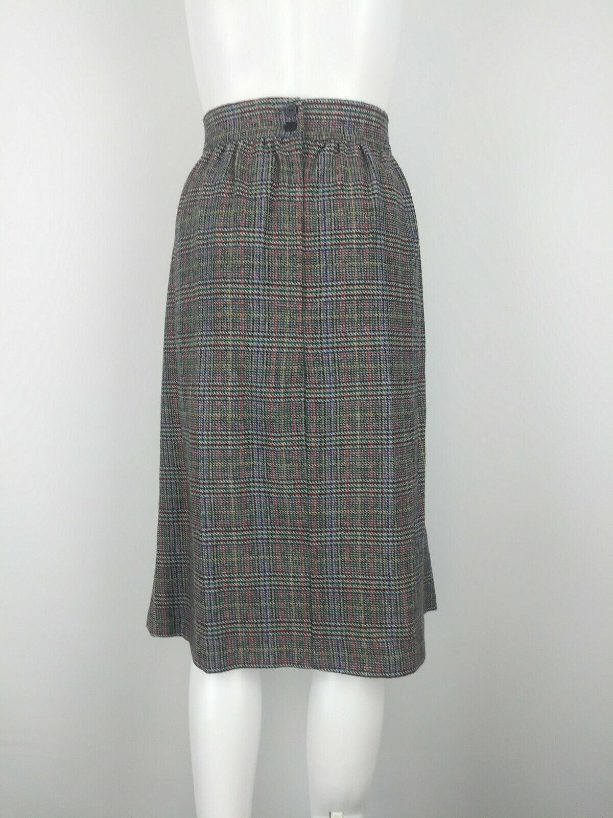 TR Bentley vintage skirt medium wool blend plaid knee length pleated MADE IN USA - Fresh Stock Dated March 2026